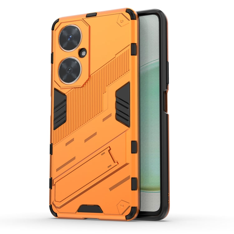 For Huawei nova 11i 4G Punk Armor 2 in 1 PC + TPU Phone Case with Holder(Orange) - Huawei Cases by PMC TechLife | Online Shopping South Africa | PMC TechLife | Buy Now Pay Later Mobicred