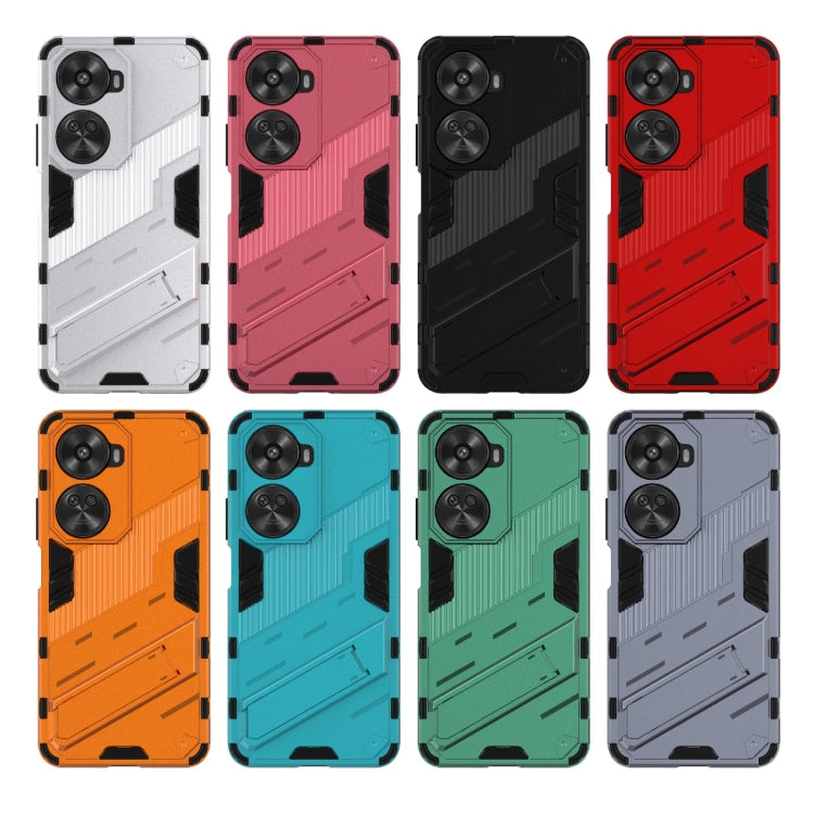 For Huawei nova 11 SE Punk Armor 2 in 1 PC + TPU Phone Case with Holder(Blue) - Huawei Cases by PMC TechLife | Online Shopping South Africa | PMC TechLife | Buy Now Pay Later Mobicred