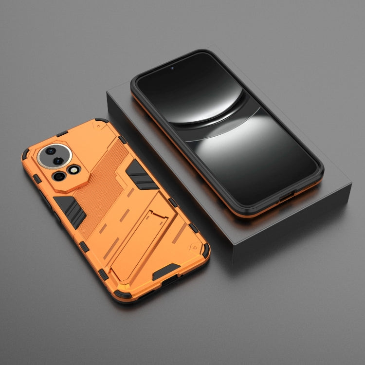 For Huawei nova 12 5G Punk Armor 2 in 1 PC + TPU Phone Case with Holder(Orange) - Huawei Cases by PMC TechLife | Online Shopping South Africa | PMC TechLife | Buy Now Pay Later Mobicred