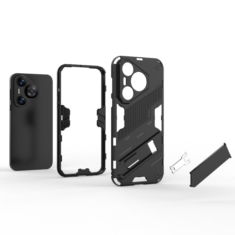 For Huawei Pura 70 Punk Armor 2 in 1 PC + TPU Phone Case with Holder(Orange) - Huawei Cases by PMC TechLife | Online Shopping South Africa | PMC TechLife | Buy Now Pay Later Mobicred