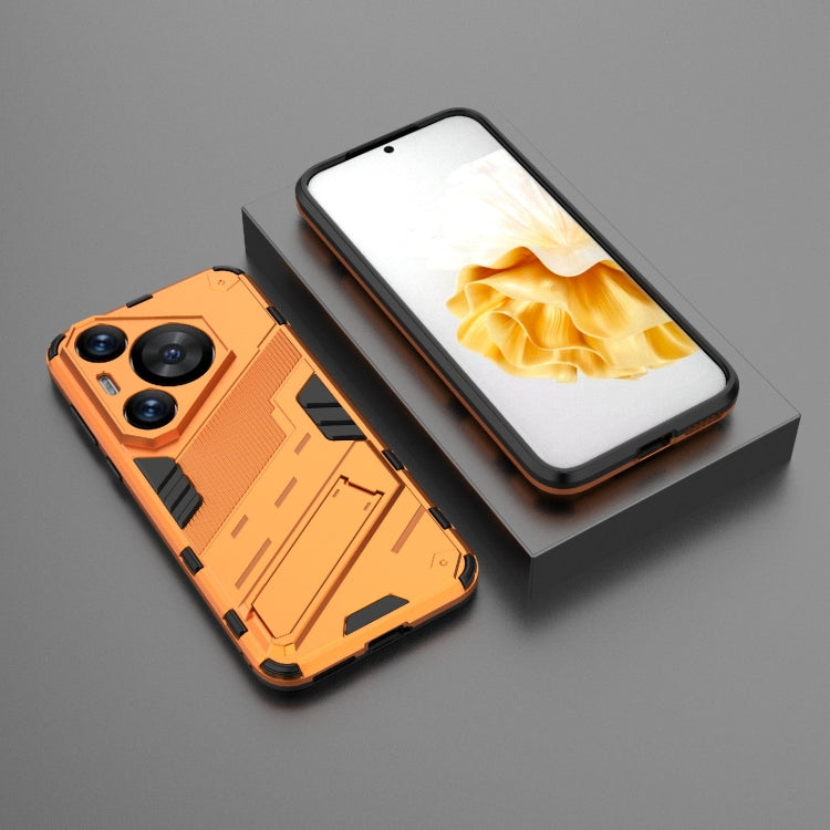 For Huawei Pura 70 Pro / 70 Pro+ Punk Armor 2 in 1 PC + TPU Phone Case with Holder(Orange) - Huawei Cases by PMC Jewellery | Online Shopping South Africa | PMC Jewellery | Buy Now Pay Later Mobicred