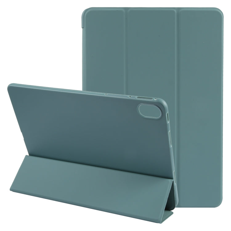 For Huawei MatePad SE 11 GEBEI 3-folding Holder Shockproof Flip Leather Tablet Case(Dark Green) - free shipping - PMc TechLife - Order now!