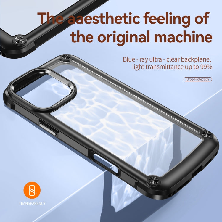 For iPhone 16 Pro TPU + PC Lens Protection Phone Case(Black) - iPhone 16 Pro Cases by PMC TechLife | Online Shopping South Africa | PMC TechLife | Buy Now Pay Later Mobicred