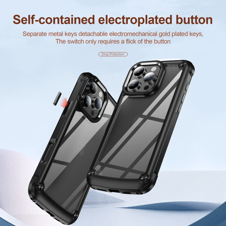 For iPhone 16 Pro TPU + PC Lens Protection Phone Case(Black) - iPhone 16 Pro Cases by PMC TechLife | Online Shopping South Africa | PMC TechLife | Buy Now Pay Later Mobicred