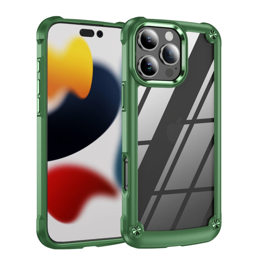 For iPhone 16 Pro TPU + PC Lens Protection Phone Case(Green) - iPhone 16 Pro Cases by PMC Jewellery | Online Shopping South Africa | PMC Jewellery | Buy Now Pay Later Mobicred