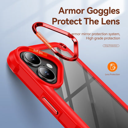 For iPhone 16 Plus TPU + PC Lens Protection Phone Case(Red) - iPhone 16 Plus Cases by PMC Jewellery | Online Shopping South Africa | PMC Jewellery | Buy Now Pay Later Mobicred