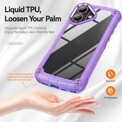 For iPhone 16 Plus TPU + PC Lens Protection Phone Case(Purple) - iPhone 16 Plus Cases by PMC Jewellery | Online Shopping South Africa | PMC Jewellery | Buy Now Pay Later Mobicred