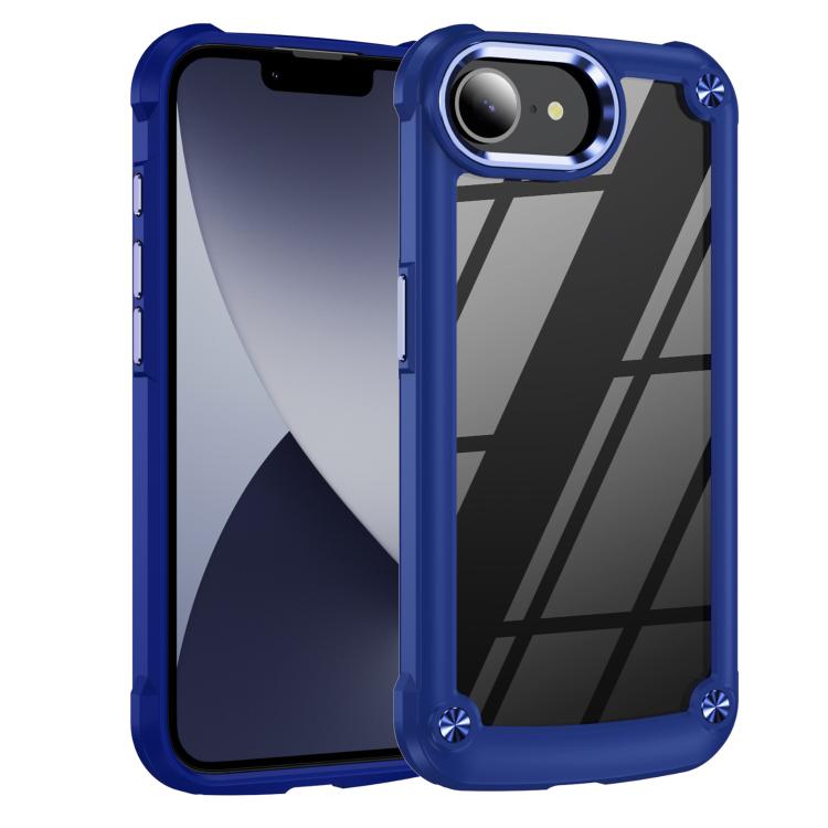 For iPhone 16e TPU + PC Lens Protection Phone Case(Blue) - free shipping - PMC TechLife - Order now!