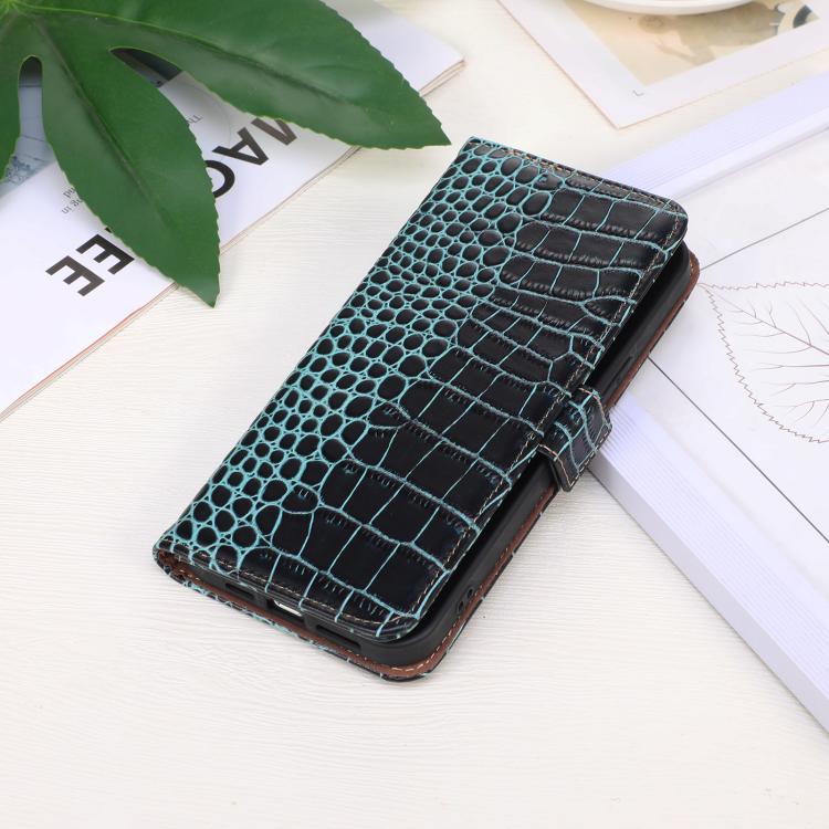 For iPhone 17 Pro Crocodile Top Layer Cowhide Leather Phone Case(Green) - free shipping - PMc TechLife - Order now!