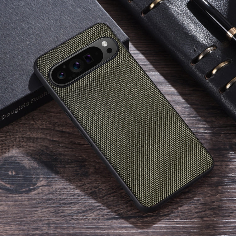 For Google Pixel 9 Nylon Cloth Texture Shockproof PC+TPU Phone Case(Green) - Google Cases by PMC TechLife | Online Shopping South Africa | PMC TechLife | Buy Now Pay Later Mobicred