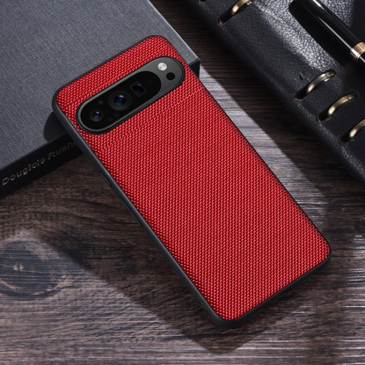 For Google Pixel 9 Nylon Cloth Texture Shockproof PC+TPU Phone Case(Red) - Google Cases by PMC Jewellery | Online Shopping South Africa | PMC Jewellery | Buy Now Pay Later Mobicred