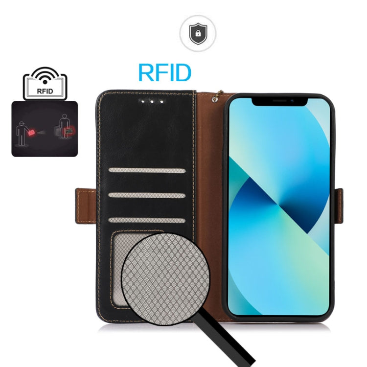For iPhone 16 Crazy Horse Top Layer Cowhide Leather Phone Case(Black) - free shipping - PMC TechLife - Order now!