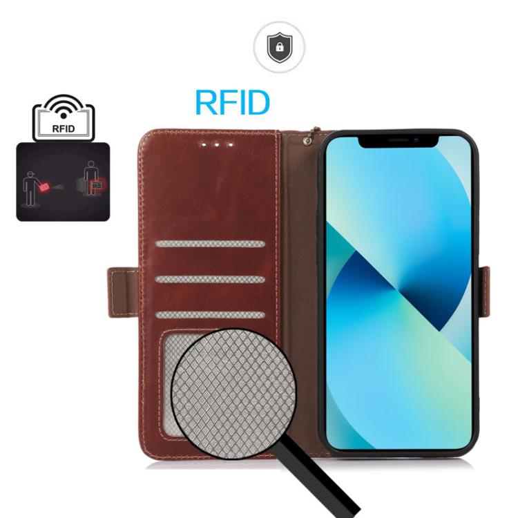 For iPhone 17 Air Crazy Horse Top Layer Cowhide Leather Phone Case(Brown) - free shipping - PMc TechLife - Order now!
