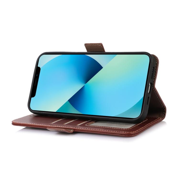 For iPhone 17 Air Crazy Horse Top Layer Cowhide Leather Phone Case(Brown) - free shipping - PMc TechLife - Order now!