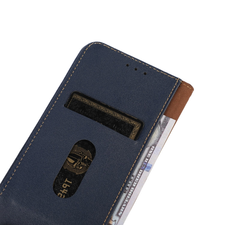 For iPhone 16 Pro Max KHAZNEH Nappa Top Layer Cowhide Leather Phone Case(Blue) - iPhone 16 Pro Max Cases by PMC Jewellery | Online Shopping South Africa | PMC Jewellery | Buy Now Pay Later Mobicred