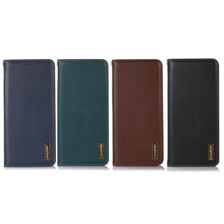 For iPhone 17 Pro KHAZNEH Nappa Top Layer Cowhide Leather Phone Case(Brown) - free shipping - PMc TechLife - Order now!