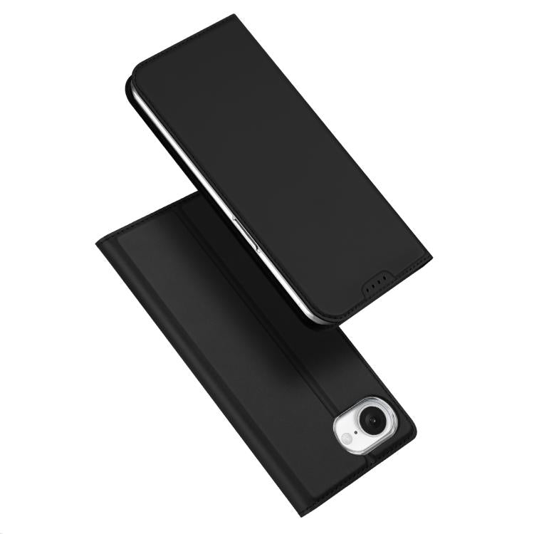 For iPhone 16e DUX DUCIS Skin Pro Series Flip Leather Phone Case(Black) - iPhone 16e Cases by DUX DUCIS | Online Shopping South Africa | PMC TechLife | Buy Now Pay Later Mobicred