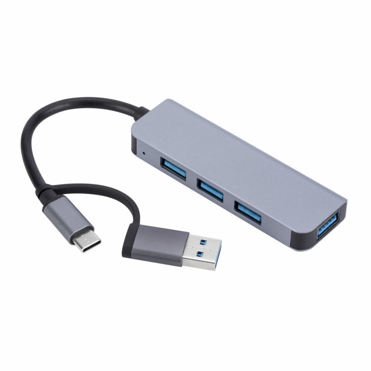 2301 4 in 1 USB+USB-C/Type-C to USB Multi-function Docking Station HUB Adapter - free shipping - PMC TechLife - Order now!