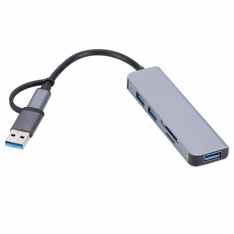 2302 5 in 1 USB+USB-C/Type-C to USB Multi-function Docking Station HUB Adapter - USB HUB by PMC TechLife | Online Shopping South Africa | PMC TechLife | Buy Now Pay Later Mobicred