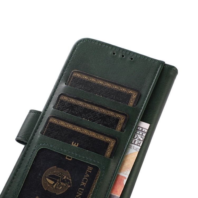 For iPhone 16 Plus Cow Texture Leather Phone Case(Green) - iPhone 16 Plus Cases by PMC TechLife | Online Shopping South Africa | PMC TechLife | Buy Now Pay Later Mobicred
