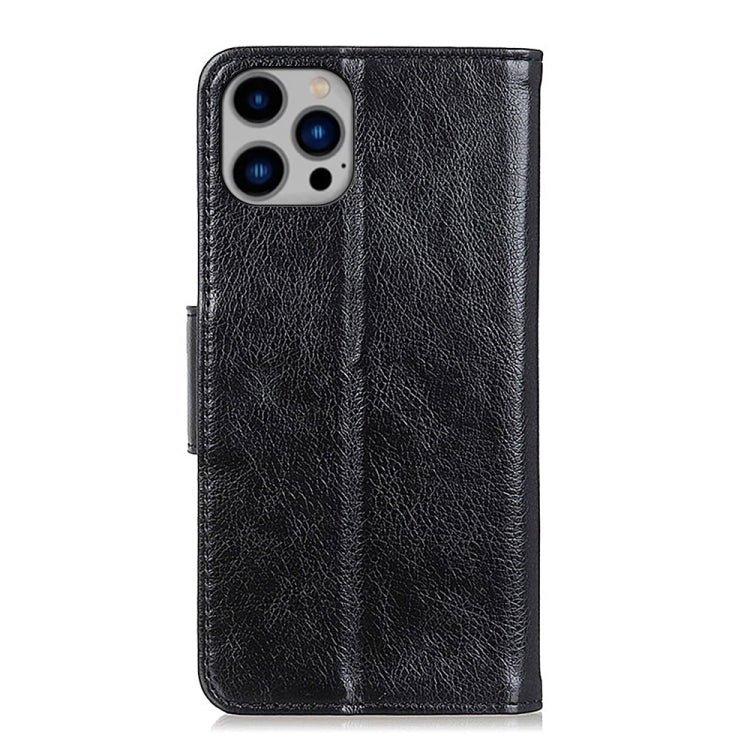 For iPhone 16 Pro Nappa Texture Leather Case(Black) - iPhone 16 Pro Cases by PMC Jewellery | Online Shopping South Africa | PMC Jewellery | Buy Now Pay Later Mobicred