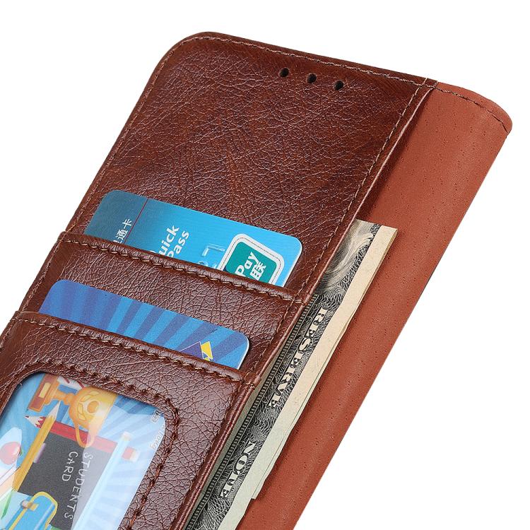 For iPhone 16e Nappa Texture Leather Case(Brown) - iPhone 16e Cases by PMC TechLife | Online Shopping South Africa | PMC TechLife | Buy Now Pay Later Mobicred