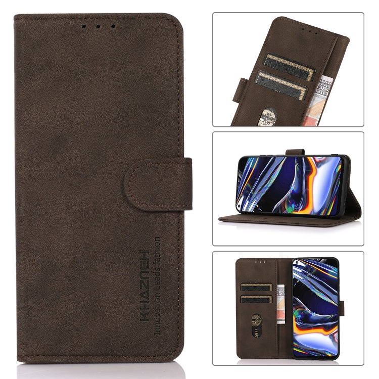 For iPhone 16 Pro KHAZNEH Matte Texture Leather Phone Case(Brown) - iPhone 16 Pro Cases by PMC TechLife | Online Shopping South Africa | PMC TechLife | Buy Now Pay Later Mobicred
