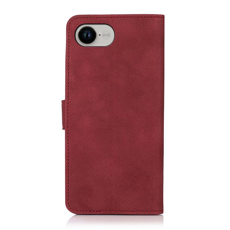For iPhone 16e KHAZNEH Matte Texture Leather Phone Case(Red) - iPhone 16e Cases by PMC TechLife | Online Shopping South Africa | PMC TechLife | Buy Now Pay Later Mobicred