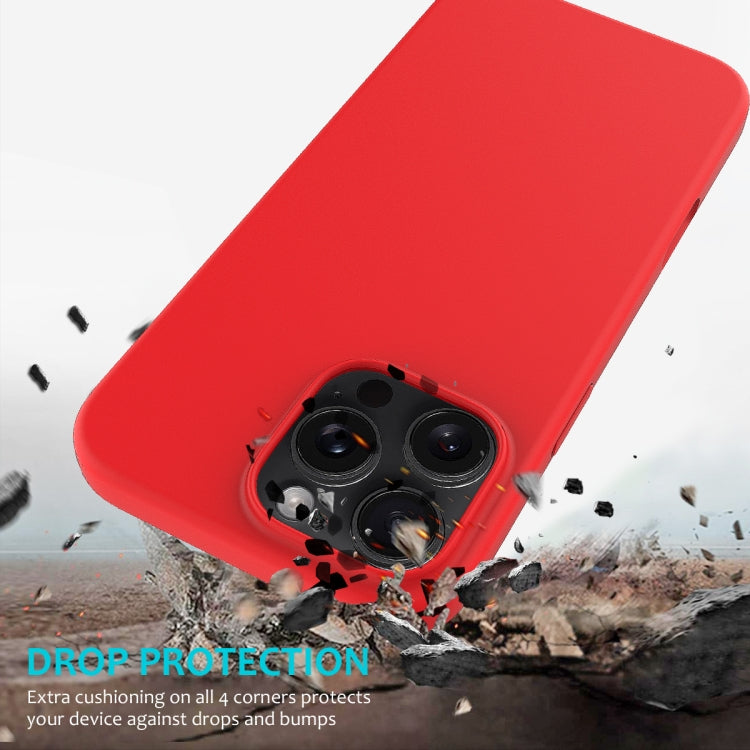 For iPhone 16 Pro Max Solid Color Silicone Phone Case(Red) - More iPhone Cases by PMC TechLife | Online Shopping South Africa | PMC TechLife | Buy Now Pay Later Mobicred