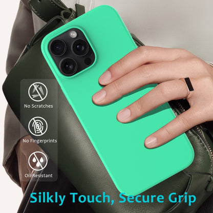 For iPhone 16 Pro Max Solid Color Silicone Phone Case(Green) - More iPhone Cases by PMC Jewellery | Online Shopping South Africa | PMC Jewellery | Buy Now Pay Later Mobicred