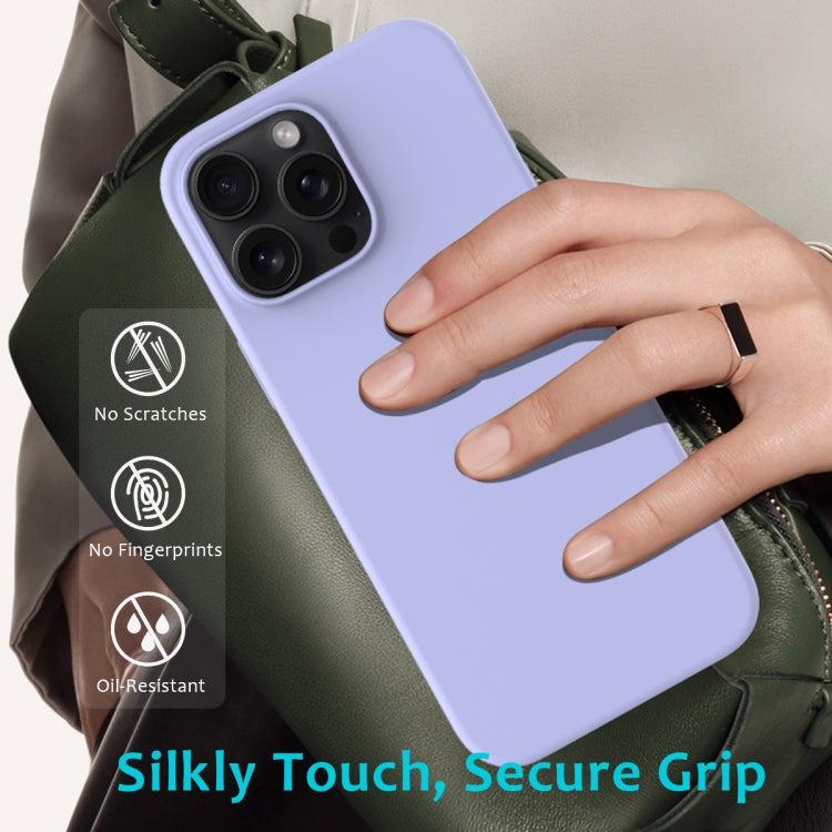 For iPhone 16 Pro Solid Color Silicone Phone Case(Purple) - More iPhone Cases by PMC TechLife | Online Shopping South Africa | PMC TechLife | Buy Now Pay Later Mobicred