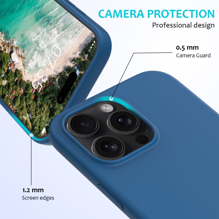 For iPhone 16 Pro Solid Color Silicone Phone Case(Cobalt Blue) - More iPhone Cases by PMC TechLife | Online Shopping South Africa | PMC TechLife | Buy Now Pay Later Mobicred