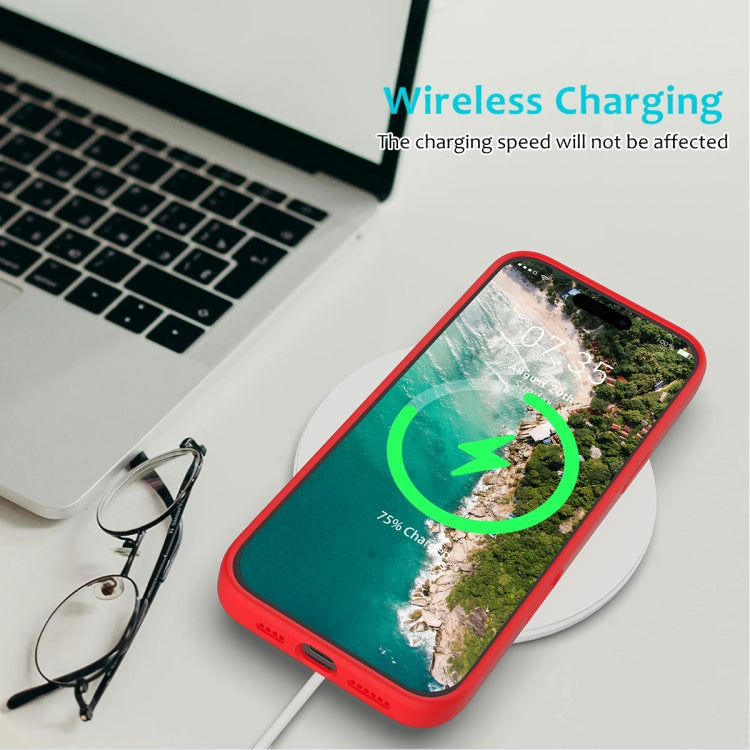 For iPhone 16 Pro Solid Color Silicone Phone Case(Red) - More iPhone Cases by PMC TechLife | Online Shopping South Africa | PMC TechLife | Buy Now Pay Later Mobicred