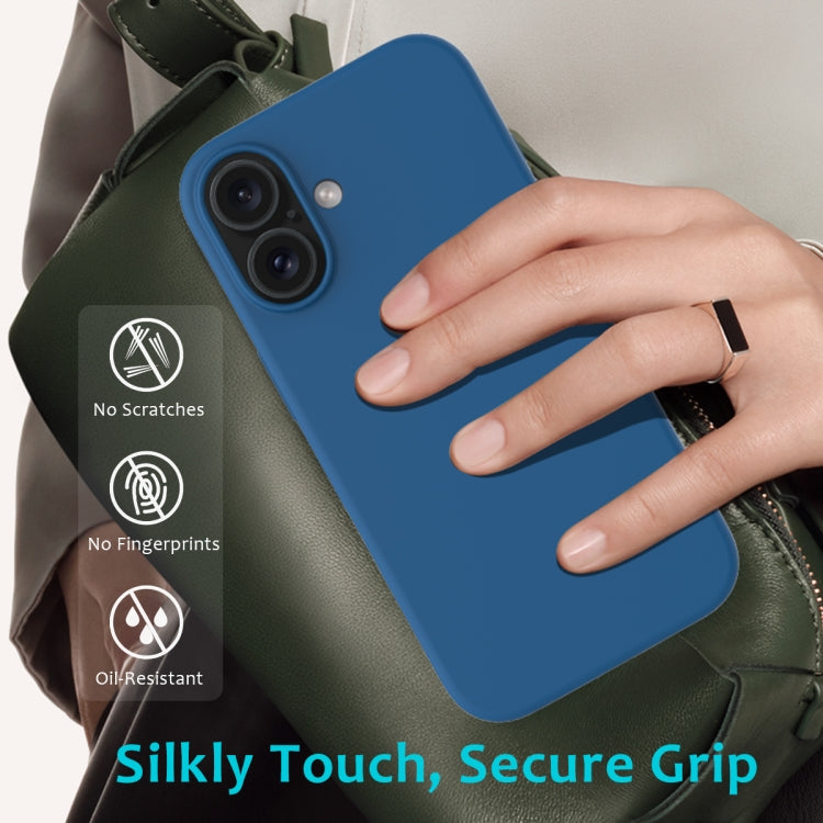 For iPhone 16 Plus Solid Color Silicone Phone Case(Cobalt Blue) - More iPhone Cases by PMC TechLife | Online Shopping South Africa | PMC TechLife | Buy Now Pay Later Mobicred