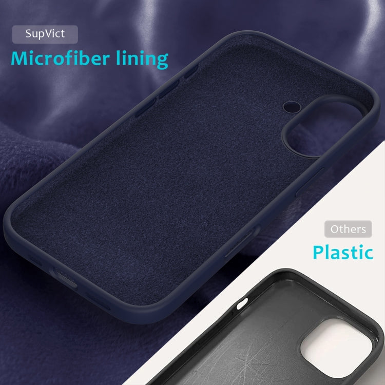 For iPhone 16 Plus Solid Color Silicone Phone Case(Midnight Blue) - More iPhone Cases by PMC TechLife | Online Shopping South Africa | PMC TechLife | Buy Now Pay Later Mobicred