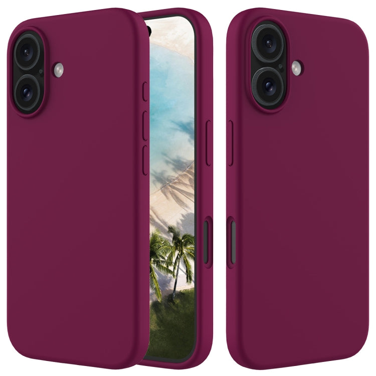 For iPhone 16 Plus Solid Color Silicone Phone Case(Violet) - More iPhone Cases by PMC TechLife | Online Shopping South Africa | PMC TechLife | Buy Now Pay Later Mobicred