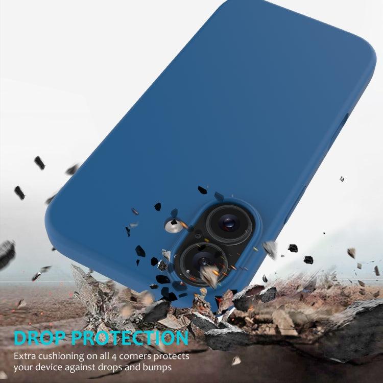 For iPhone 16 Solid Color Silicone Phone Case(Cobalt Blue) - More iPhone Cases by PMC TechLife | Online Shopping South Africa | PMC TechLife | Buy Now Pay Later Mobicred