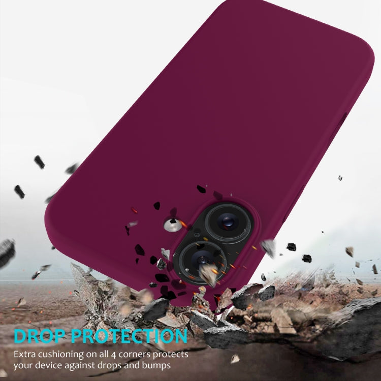 For iPhone 16 Solid Color Silicone Phone Case(Violet) - More iPhone Cases by PMC Jewellery | Online Shopping South Africa | PMC Jewellery | Buy Now Pay Later Mobicred