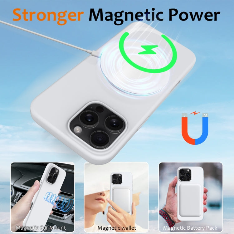 For iPhone 16 Pro Max Shockproof Silicone Magsafe Phone Case(White) - free shipping - PMC TechLife - Order now!