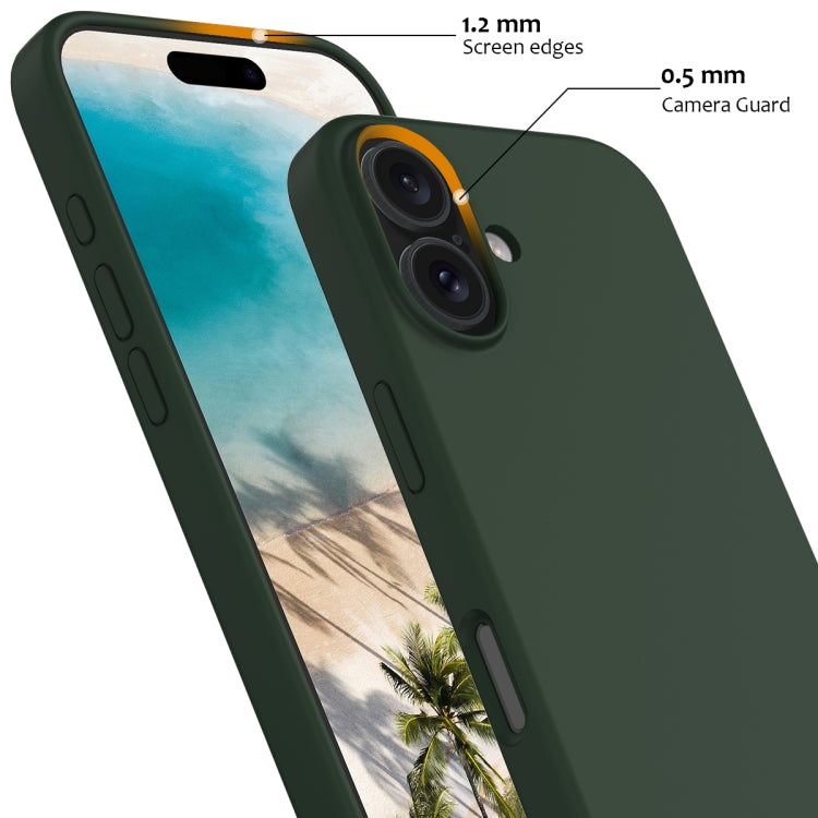 For iPhone 16 Shockproof Silicone Magsafe Phone Case(Dark Green) - iPhone 16 Cases by PMC Jewellery | Online Shopping South Africa | PMC Jewellery | Buy Now Pay Later Mobicred