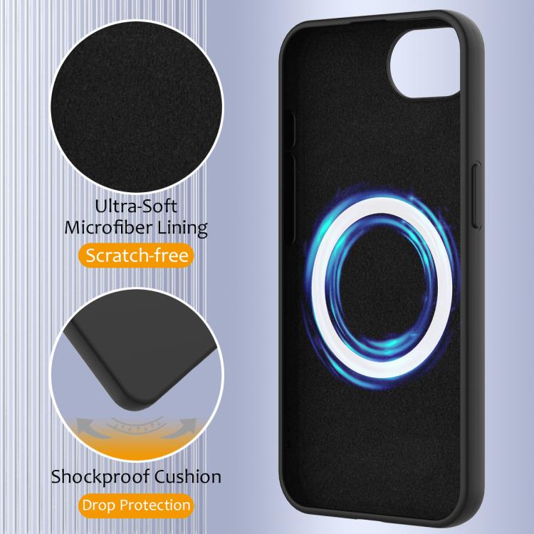 For iPhone 16e Shockproof Silicone Magsafe Phone Case(Black) - free shipping - PMC TechLife - Order now!