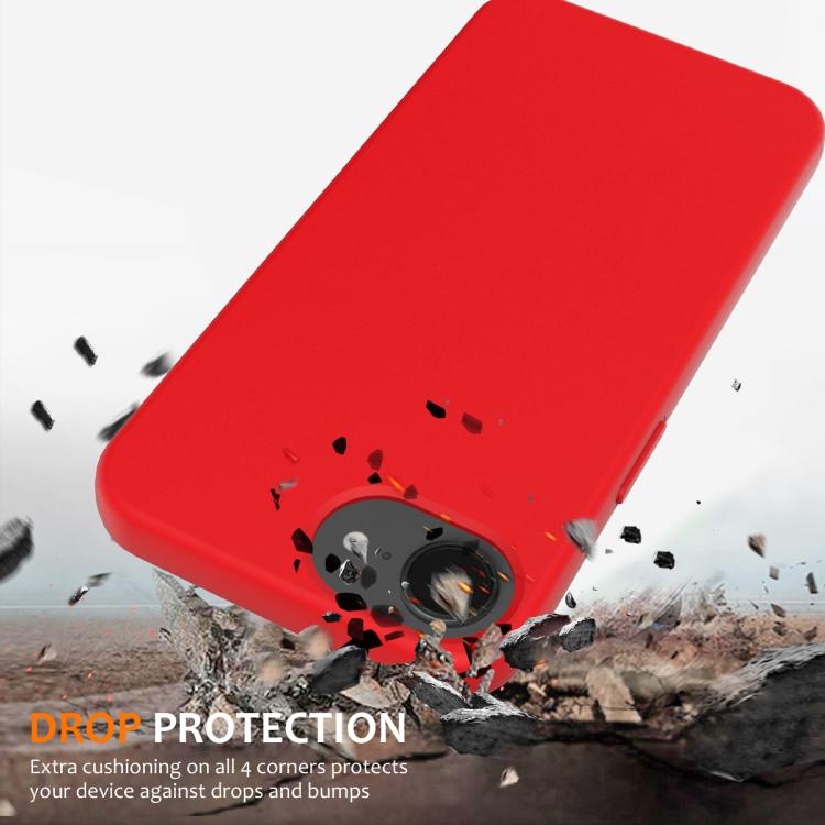 For iPhone 16e Shockproof Silicone Magsafe Phone Case(Red) - iPhone 16e Cases by PMC TechLife | Online Shopping South Africa | PMC TechLife | Buy Now Pay Later Mobicred