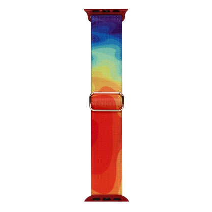 For Apple Watch Ultra 49mm Painted Pattern Nylon Replacement Watch Band(Liquid Colorful) - Watch Bands by PMC Jewellery | Online Shopping South Africa | PMC Jewellery | Buy Now Pay Later Mobicred