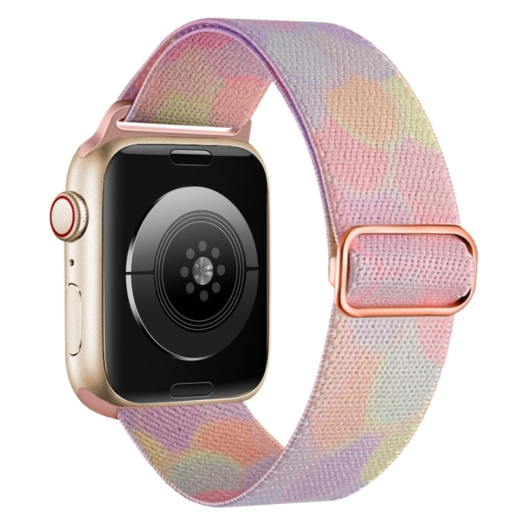 For Apple Watch SE 40mm Painted Pattern Nylon Replacement Watch Band(Symphony Bubbles) - Watch Bands by PMc TechLife | Online Shopping South Africa | PMc TechLife | Buy Now Pay Later Mobicred