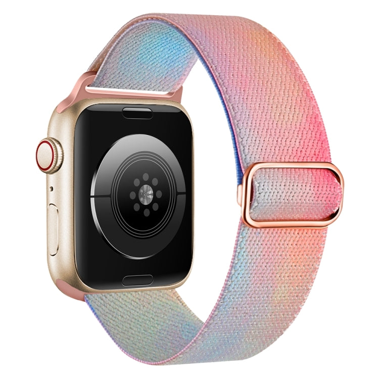 For Apple Watch SE 44mm Painted Pattern Nylon Replacement Watch Band(Symphony Aurora) - free shipping - PMc TechLife - Order now!