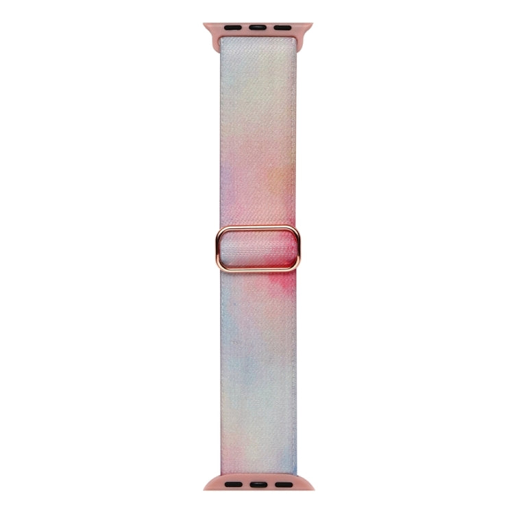 For Apple Watch 6 40mm Painted Pattern Nylon Replacement Watch Band(Symphony Aurora) - Watch Bands by PMc TechLife | Online Shopping South Africa | PMc TechLife | Buy Now Pay Later Mobicred