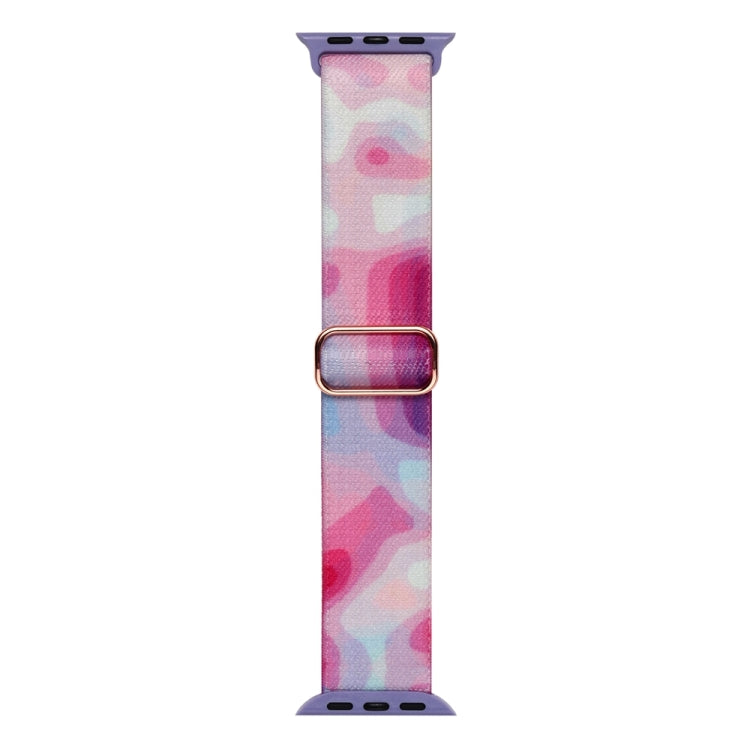 For Apple Watch 2 42mm Painted Pattern Nylon Replacement Watch Band(Ladder Purple Blue) - free shipping - PMc TechLife - Order now!