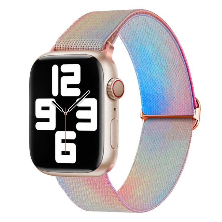For Apple Watch 2 38mm Painted Pattern Nylon Replacement Watch Band(Symphony Aurora) - Watch Bands by PMc TechLife | Online Shopping South Africa | PMc TechLife | Buy Now Pay Later Mobicred