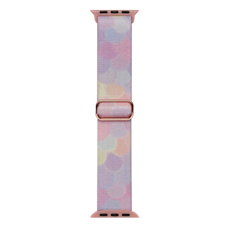 For Apple Watch SE 2023 40mm Painted Pattern Nylon Replacement Watch Band(Symphony Bubbles) - Watch Bands by PMc TechLife | Online Shopping South Africa | PMc TechLife | Buy Now Pay Later Mobicred