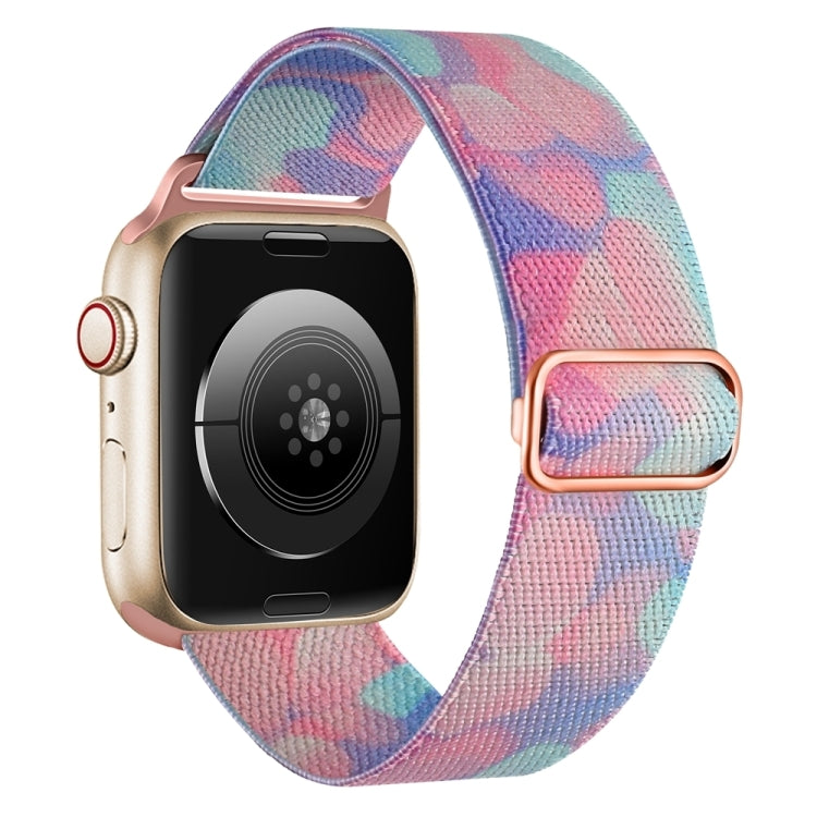For Apple Watch SE 2023 40mm Painted Pattern Nylon Replacement Watch Band(Water Fluid) - Watch Bands by PMc TechLife | Online Shopping South Africa | PMc TechLife | Buy Now Pay Later Mobicred